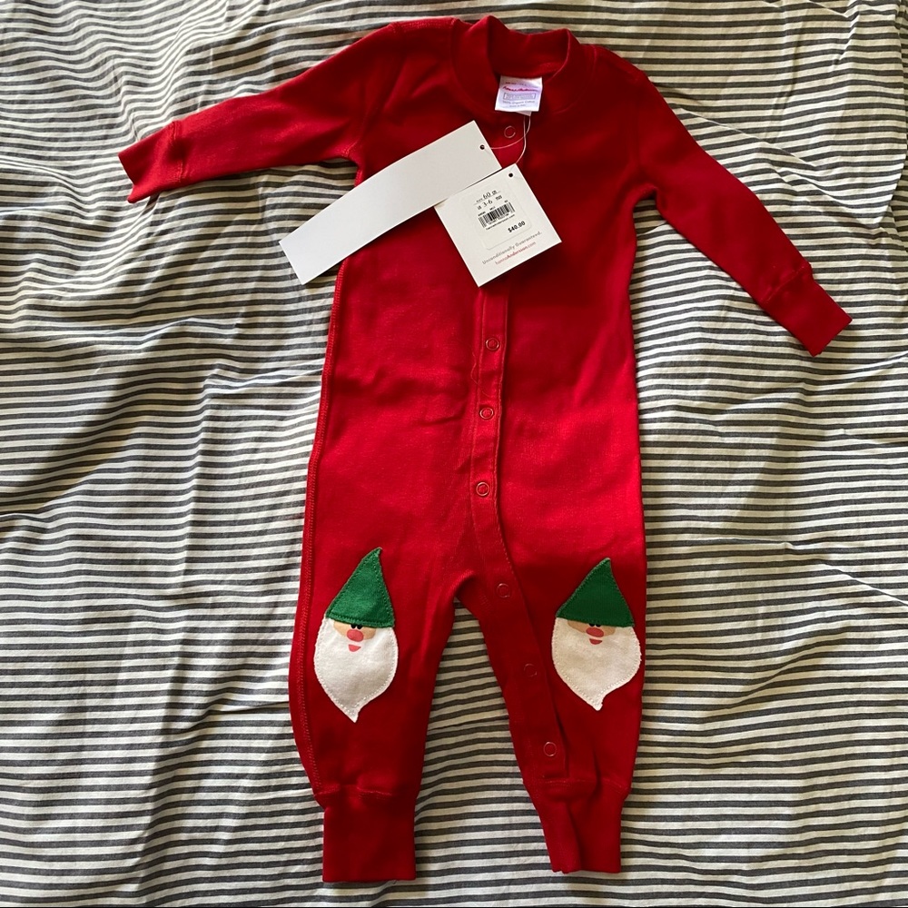 Hanna Andersson Christmas baby hanna jams w/ gnome or elf knees